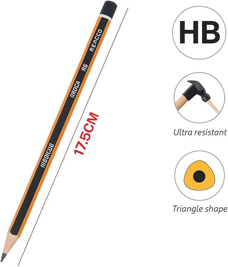 Fitto HB Pencil 17.5 cm - Ideal for Writing, Drawing, and Sketching