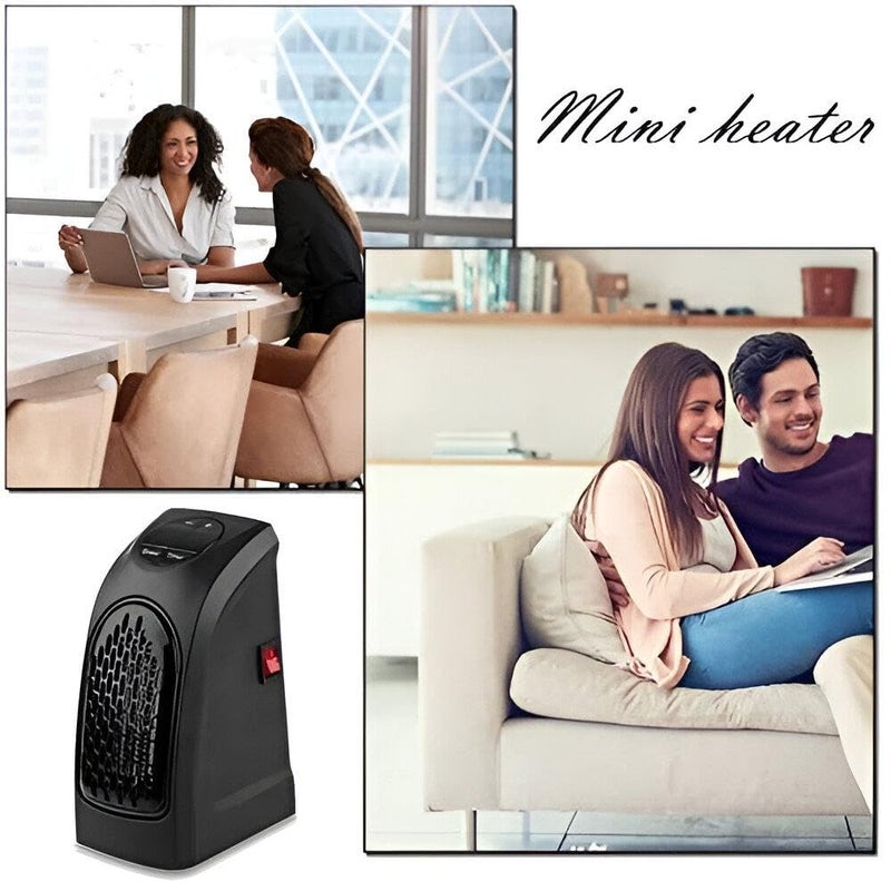 Portable Heaters - Small Electric Wall-Mounted Heater with Remote Control, 400W Power for Rapid Heating in Compact Living Areas - Image 3