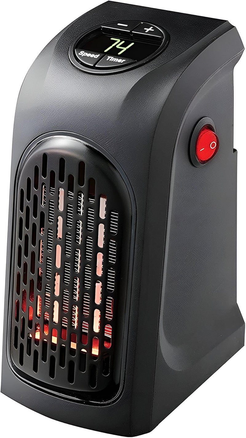 Portable Heaters - Small Electric Wall-Mounted Heater with Remote Control, 400W Power for Rapid Heating in Compact Living Areas - Image 1