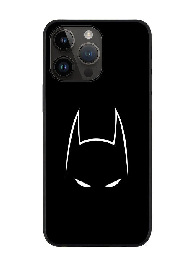 Stylizedd Rugged Black edge case for Apple iPhone 14 Pro Max Slim fit Soft Case Flexible Rubber Edges Anti Drop TPU Gel Thin Cover - Sneaky Bat - Image 1