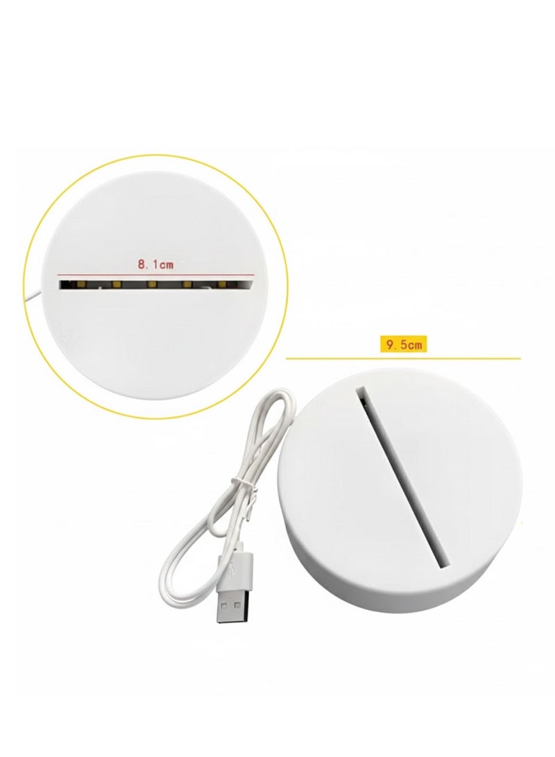 مصباح LED ثلاثي الأبعاد - ديكور مكتبي لغرفة النوم، إضاءة ليلية إبداعية للأطفال والكبار (كرة أرضية) - Image 3