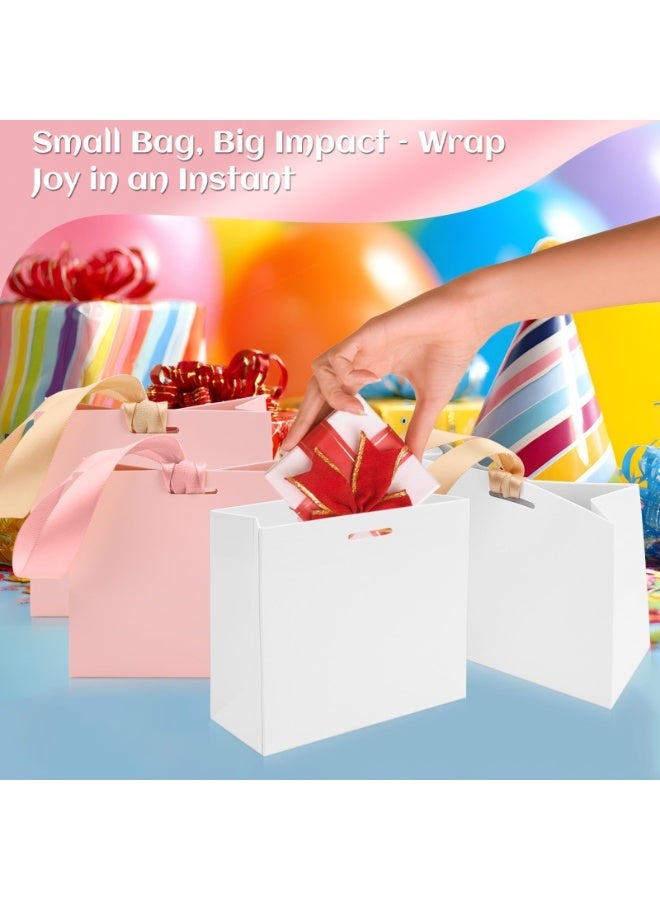 Small Gift Bags, Mini Paper Bags for Birthday Party, Wedding, Christmas, 11.5x10x4.5cm, Jewelry Favor Pouches, Gift Packaging, 10 Pcs - Image 3