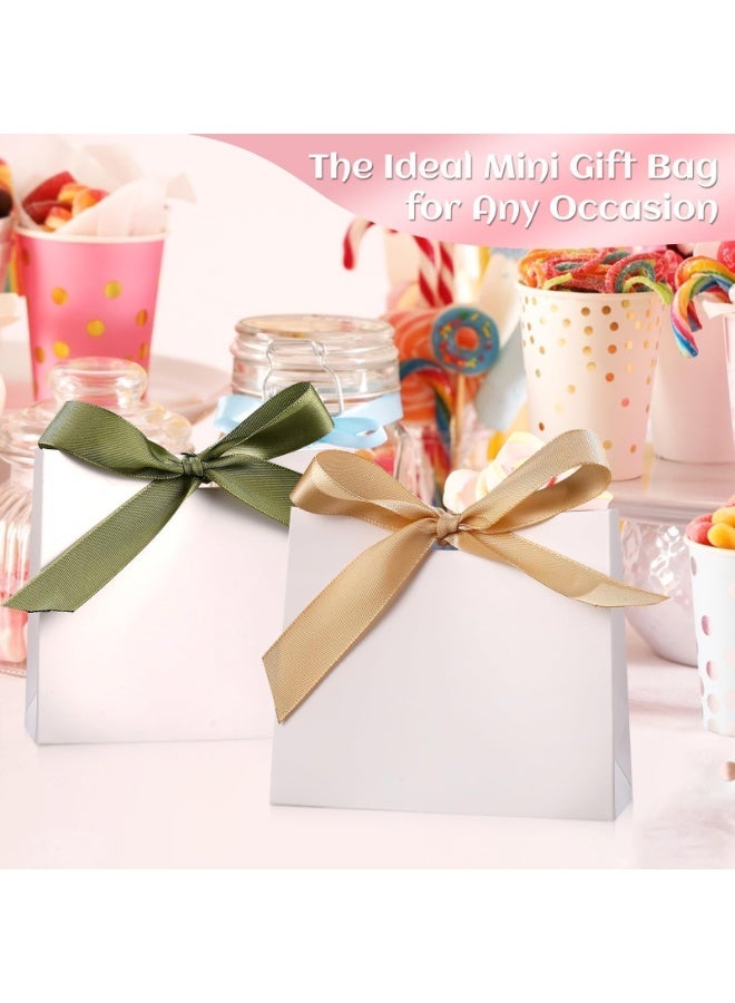 Small Gift Bags, Mini Paper Bags for Birthday Party, Wedding, Christmas, 11.5x10x4.5cm, Jewelry Favor Pouches, Gift Packaging, 10 Pcs - Image 5