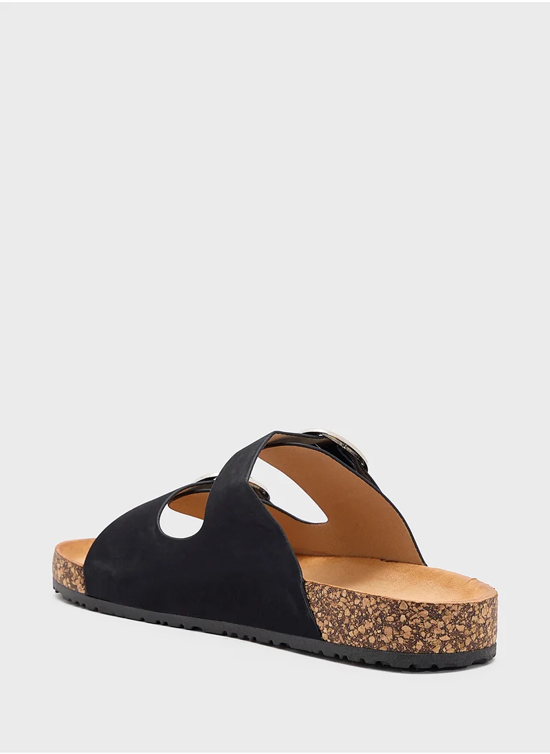 جينجر Classic Double Strap Sandal Slide