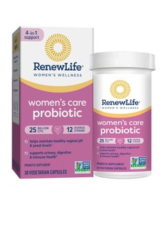 Renew Life Women's Probiotic Capsules, Supports pH Balance for Women, Vaginal, Urinary, Digestive and Immune Health, L. Rhamnosus GG, Dairy, Soy and Gluten-Free, 25 Billion CFU - 30 Ct  - Image 1