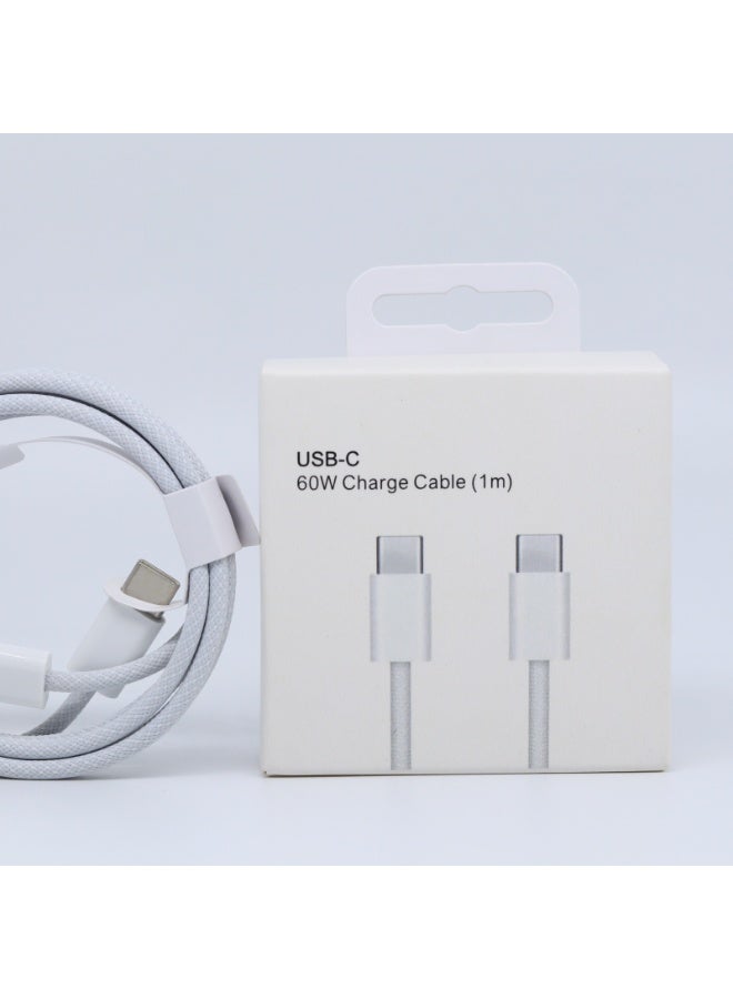 Original USB C To USB C Charging Cable 60W [MFi Certified]PD 3A C To C Fast Charging, for iPhone 16/15/Plus/Pro/Pro Max, MacBook Pro/Air, iPad Pro/Air/mini, galaxy S24/S23/S24, Pixel, and More - Image 2