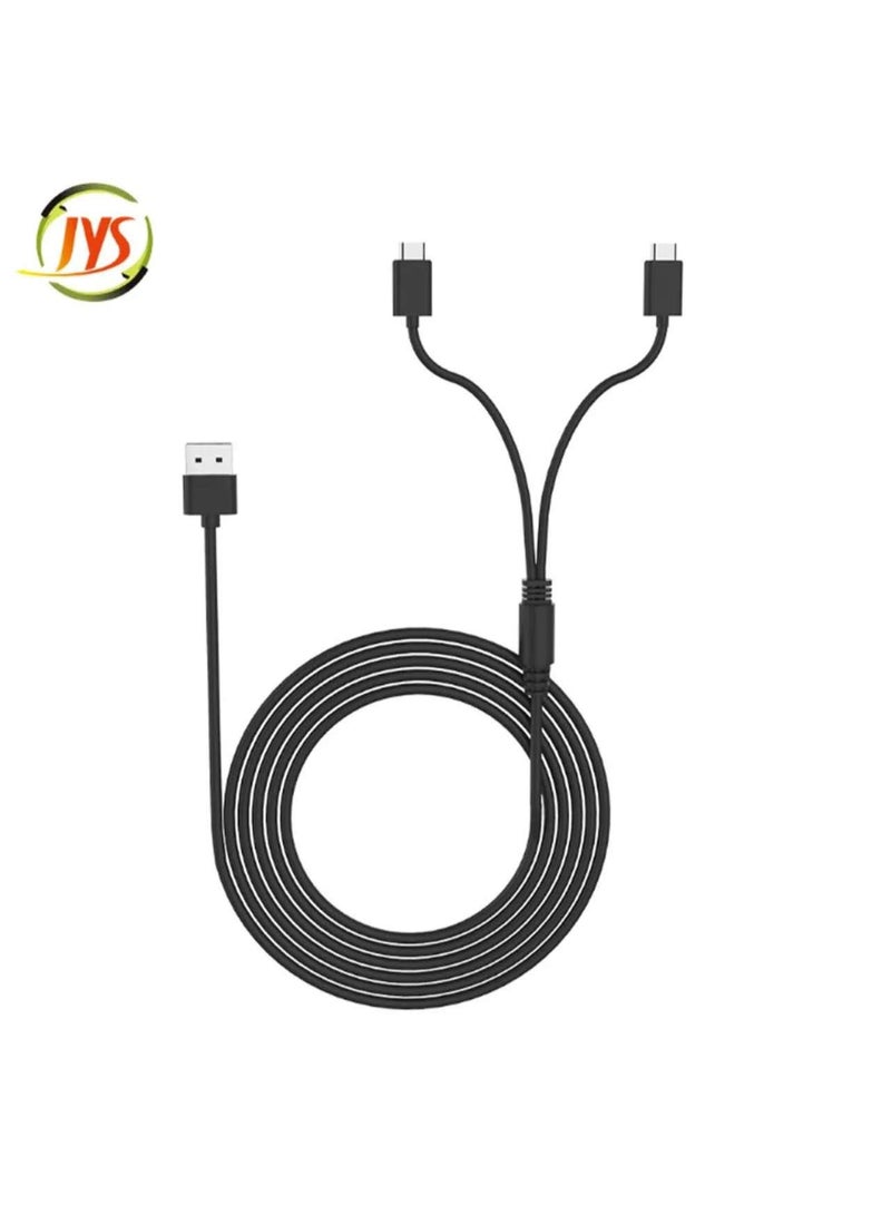JYS-NS195 2 in 1 Charger Charging Cord Cable for Xboxes Series X Gamepad Date Line Charging Cord With Type C for PS5 - Image 2