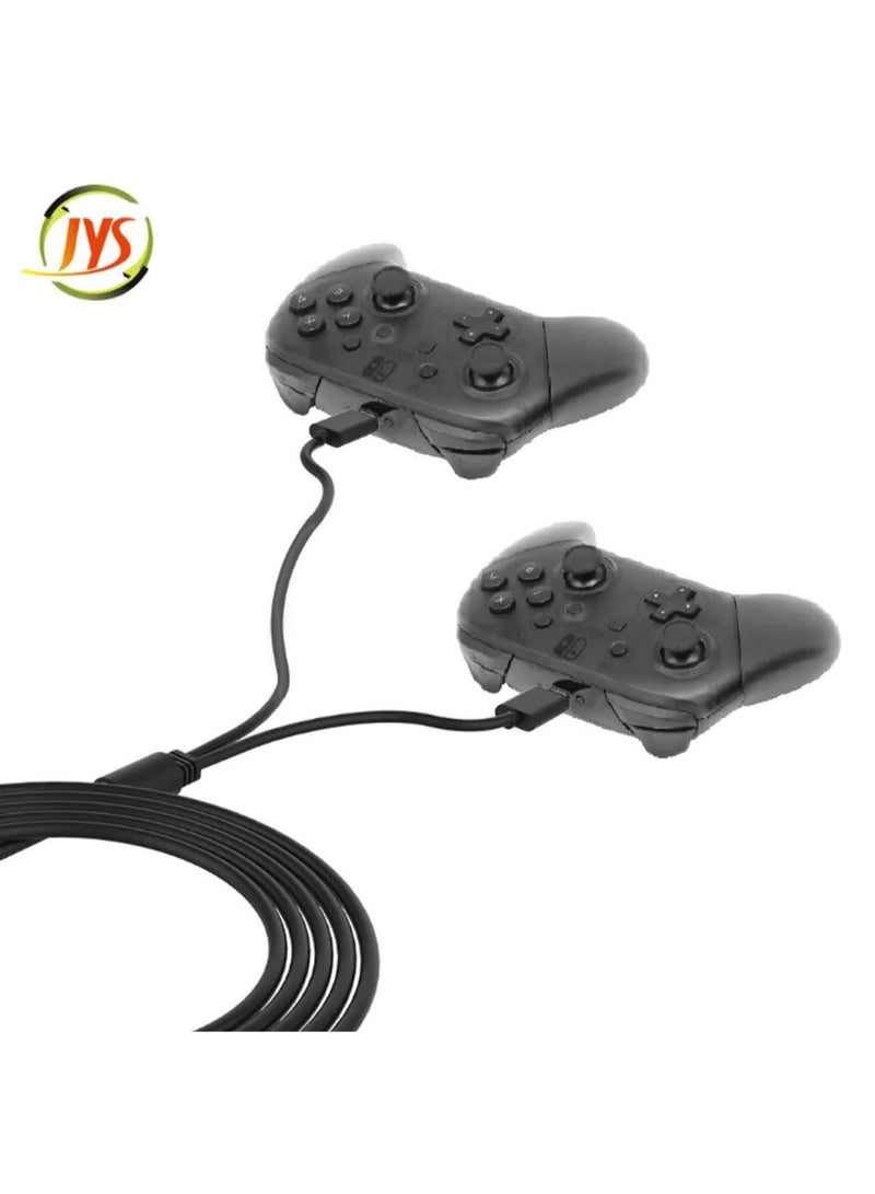 JYS-NS195 2 in 1 Charger Charging Cord Cable for Xboxes Series X Gamepad Date Line Charging Cord With Type C for PS5 - Image 4