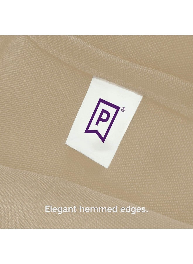 Gee Di Moda Fitted Tablecloth - 72 x 30 Inch Beige Fitted Table Cloth for 6 Foot Rectangle Table - Heavy Duty Washable Fabric - for 6 Ft Buffet Table Holiday Party Dinner Wedding & Trade Show - Image 5