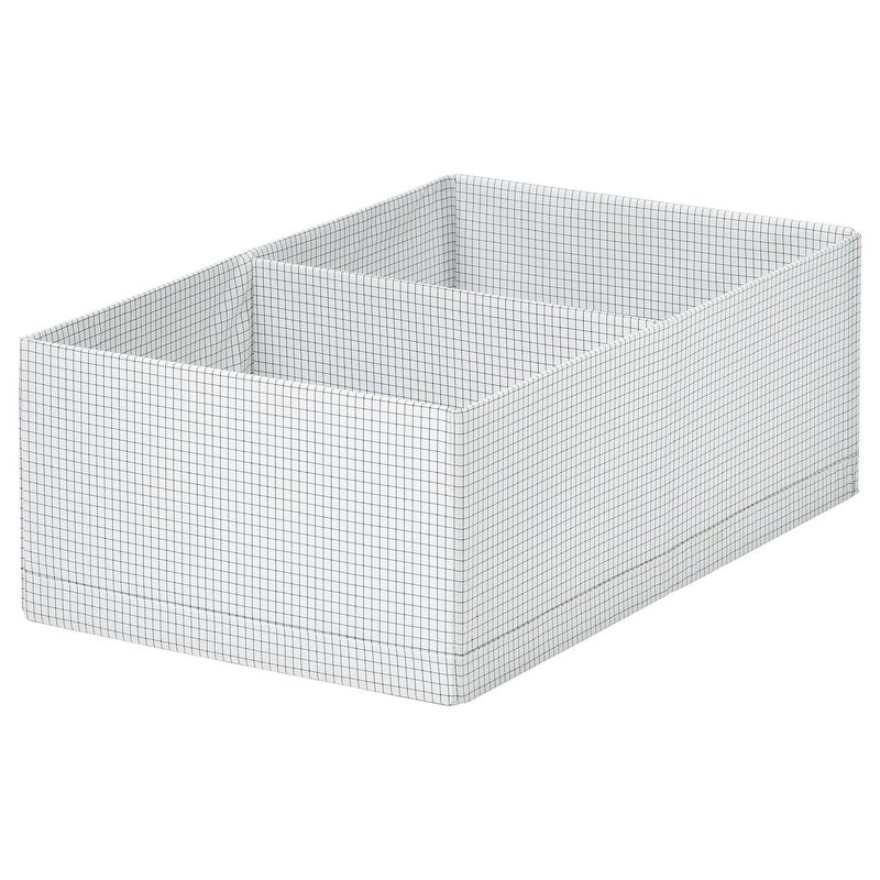 stuk Box with Compartments, White/Black, 32x51x18 cm - Image 1