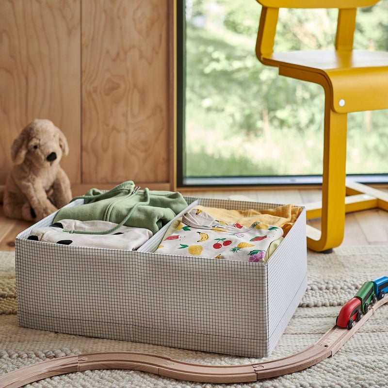 stuk Box with Compartments, White/Black, 32x51x18 cm - Image 2