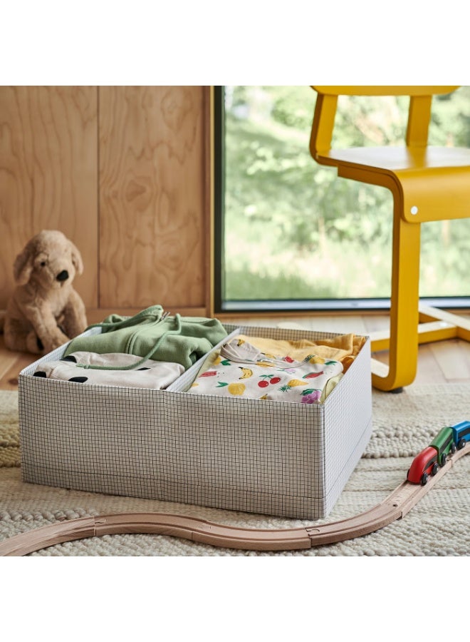 stuk Box with Compartments, White/Black, 32x51x18 cm - Image 3