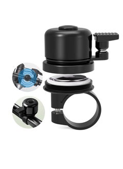 Concealed Bike Bell for Apple AirTag, Bike GPS Tracker, AirTag Bike Mount, Classic Loud Sound of Black Belts, Waterproof, Fits 0.87 to 1 Inch Bike Handlebars, Air Tag Not Include