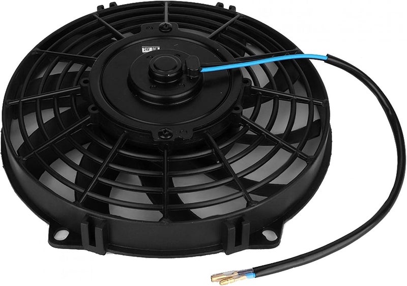 GOTOTOP 9 inch Universal Electrical Radiator Cooling Fan 24V 10 Curved Blade Air Conditioner Condenser Electric Cooling Fan for Radiator Auto Cooling Air Conditioning - Image 3