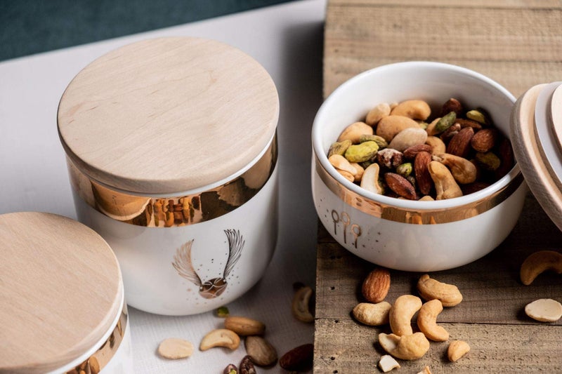 Harry Potter Ukonic Harry Potter Quidditch Ceramic Storage Jars 3-Pack | Food Storage for Cookies  Candy  Spice | Flour and Sugar Containers with Lids | Kitchen Canisters Set of 3 - Image 4