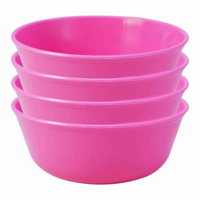 Wonder Plastic Sigma 300 Microwave Safe Multipurpose Mixing Bowls, Set of 4 pc Bowl 300 ml (Pink) - Image 1
