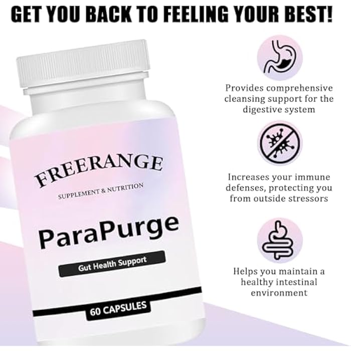 FITactic ParaPurge Gut Cleanse - Gut and Colon Support | Cleanse Capsules for Colon & Gut Health | Immune Support | Digestive System | Non-GMO | 60 Capsules | 20 Servings - Image 2