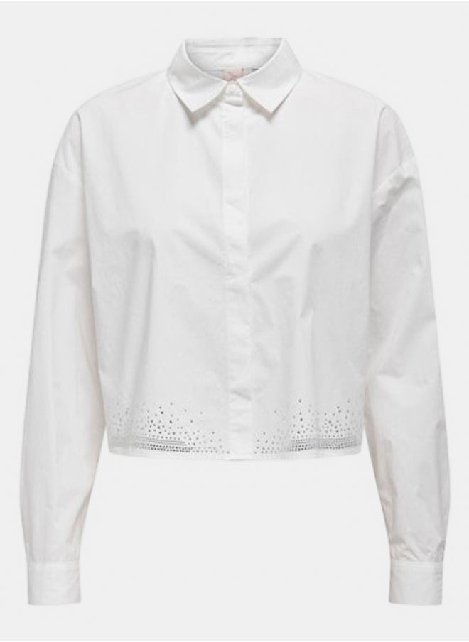 ONLY - Onlhilda Life Ls Boxy Stone Shirt Wvn - Image 1