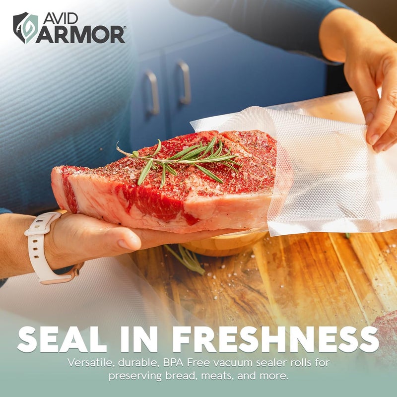 Avid Armor Vacuum Sealer Bags 200 Quart 8x12" For Food Saver, Commercial Grade, BPA Free, Heavy Duty, Pre-cut, for Vac Storage, Meal Prep, Sous Vide, or Dehydrated Freeze Dried Foods - Image 4