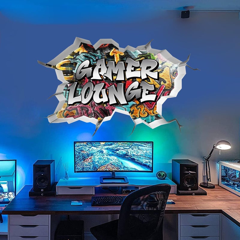 Toarti 3D Game Wall Decals ملصقات جدار ألعاب للأولاد غرفة ألعاب ألعاب ألعاب ألعاب خلفية للأطفال ديكور غرفة اللعب - Image 1