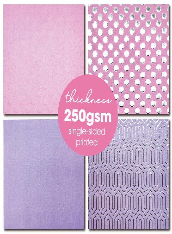 Desecraft Embossing Foil Pastel12x12 Paper Pad Pack Scrapbook Cardstock Decorative Paper for Card Making Journaling Planner Origami Scrapbook Paper Scrapbooking Supplies - Image 3