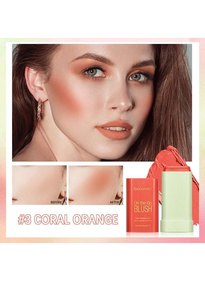 SWETIYOU Blush Stick For Cheeks And Lips Onthego Blush Hydrating Solid Cheek Tint Multiuse Blush Makeup Stick For Beautiful And Natural Shades Tinted Moisture Stick Ued On Eyes Lips And Cheeks  - Image 2