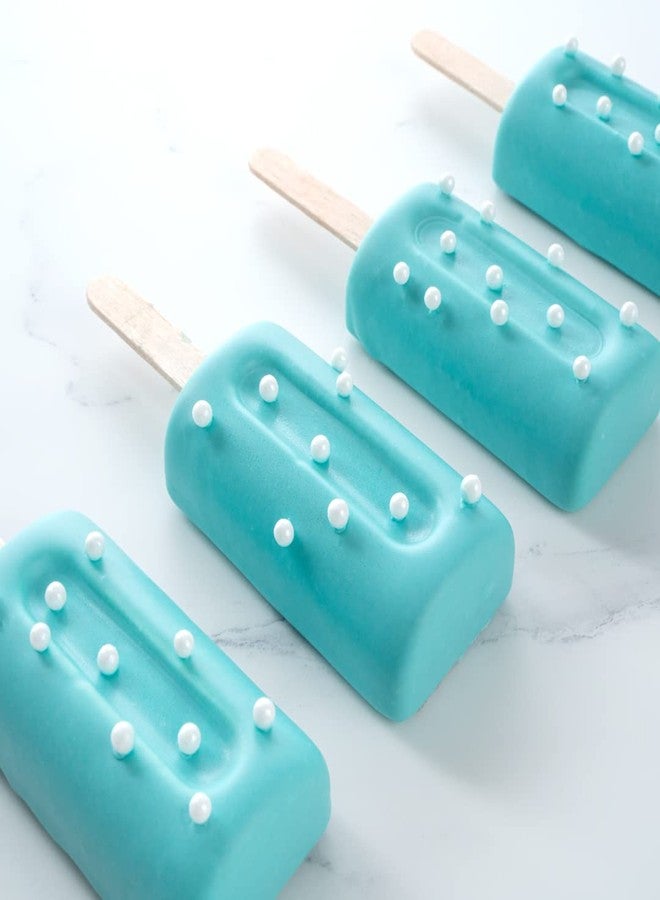 Restaurantware Pastry Tek 4 Cavities Popsicle Mold, 1 Cylinder Cakesicle Mold - Flexible, Freezable, White Silicone Cake Popsicle Mold, Easy Release, For Baking - Restaurantware - Image 4