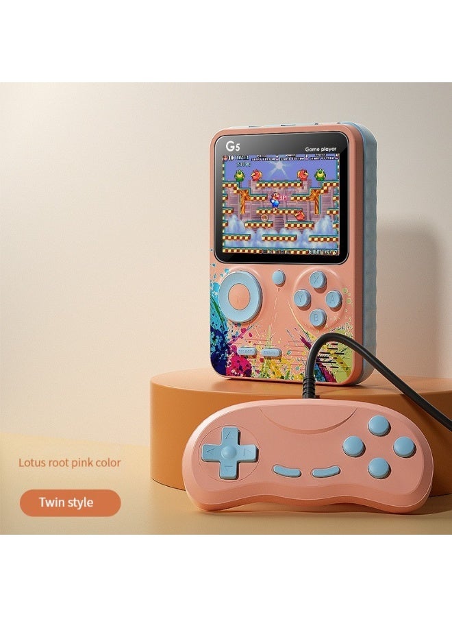 G5 Mini TV Portable Classic Handheld Retro Video Game Console Built-in 500 Games 3.0 Inch Player Screen For Single or Two Player Games - Image 1