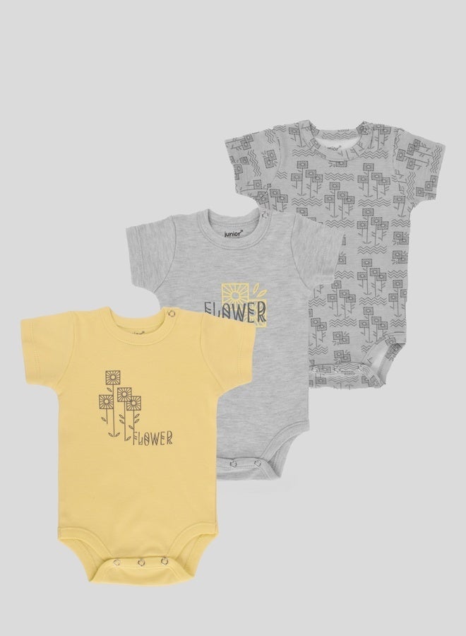 جونيور بادي سوت قطن عبوة 3 قطع بيبي للجنسين - Image 1