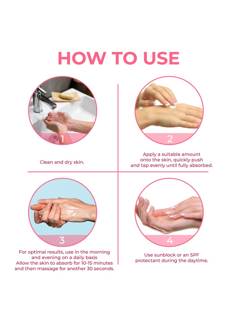 Jadole Naturals Pinky Whitening Cream with Niacinamide Advanced Formula - 50ml, Skin Brightening - Image 3