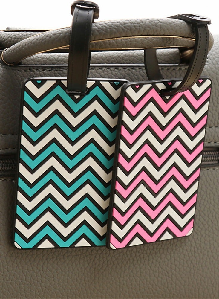 6 Pack Funny Luggage Tags - Unique Privacy Protection Travel Bag Labels with Name ID Card, Perfect for Suitcase Identification (Mixed Colors) - Image 5