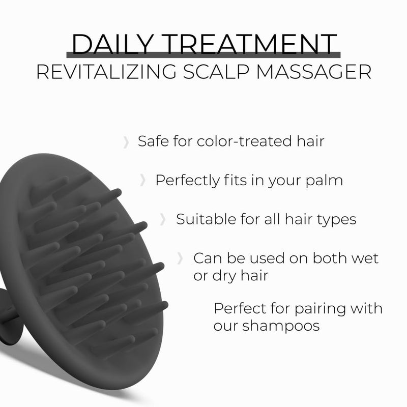 DS LABORATORIES DS Labs Revitalizing Scalp Brush - Silicone Shampoo Massager for a Cleaner, Fresher, Feeling Scalp, Lifts Build Up & Boosts Lather, Ergonomic, Water Resistant, for All Hair Types - Image 5