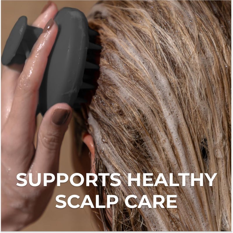 DS LABORATORIES DS Labs Revitalizing Scalp Brush - Silicone Shampoo Massager for a Cleaner, Fresher, Feeling Scalp, Lifts Build Up & Boosts Lather, Ergonomic, Water Resistant, for All Hair Types - Image 3