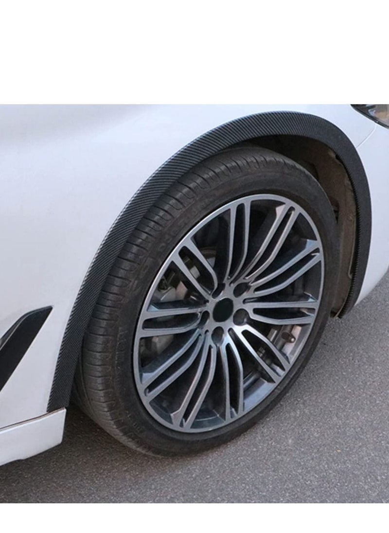 SYOSI - Car Fender Flare Edge Trim 1.5M Rubber Seal PVC Strip Self Adhesive Wheel Eyebrow Sticker Arch Lips Protector(Carbon Fiber) - Image 1