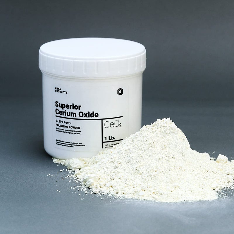Premium Cerium Oxide- Optical Grade Compound 1lb for Scuff, Marks and scratchs in Glass and Mirrors - Image 1