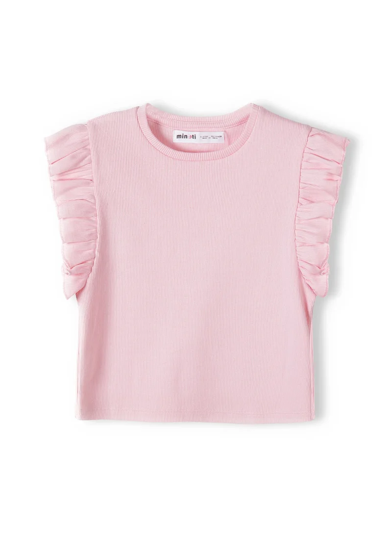 MINOTI Kids Girls Rib T Shirt