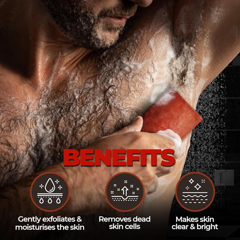 BEARDO Beardo Whisky Smoke Perfumed Luxury Soap for Men 75g x 3 Deep cleanses skin pores Repairs broken skin and Reduce Hyperpigmentation Refreshing Fragrance all day long - Image 3