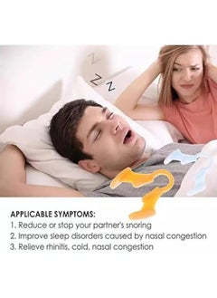Generic MySouq.Store offer Silicone Anti Snoring Nasal Dilator Improve Sleep Silicone Nose Clip Sleeping Aid Prevention Gadget Anti-Snoring Devices (Random Color) (Medium, 2, pair)  - Image 4