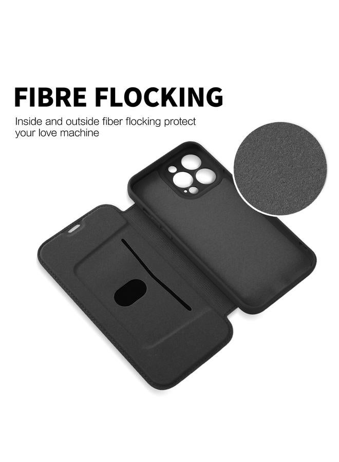 S-TOP Case For iPhone 14 Pro Max Imitate Liquid Skin Feel Leather Phone Case with Card Slots - Image 3