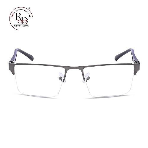 Redex Stylish Light Weight Eye Wear Rectangle Half-Frame Spectacle For Unisex - Image 2
