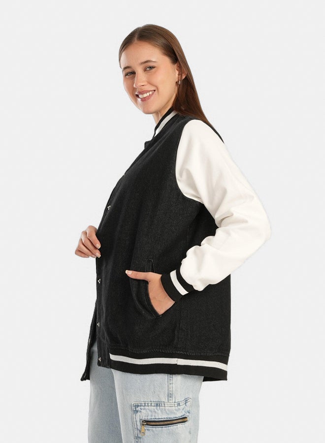 Clue Baseball Denim Jacket - Image 2