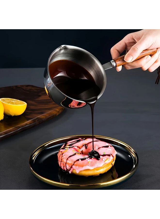 150ml Stainless Steel Mini Oil Dispenser Heavy Duty Melting Pot For Butter Chocolate Cheese - Image 1