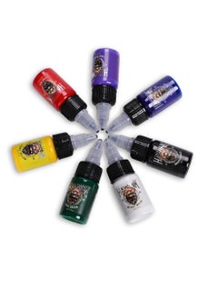 Hawink HAWINK Tattoo Ink Set 1/2oz (15ml) Tattoo Supply Ink USA 7 Colors Pigment Kit TI203-15-7  - Image 2