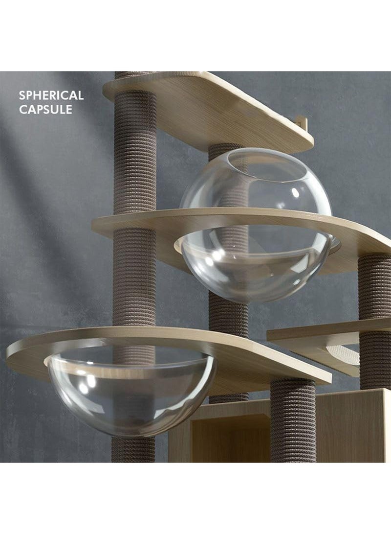 ليموس برج قطط مع عمود خدش من السيزال شجرة قطط متعددة المستويات بيت لعب ومكان راحة للقطط والحيوانات الأليفة المنزلية - Image 4