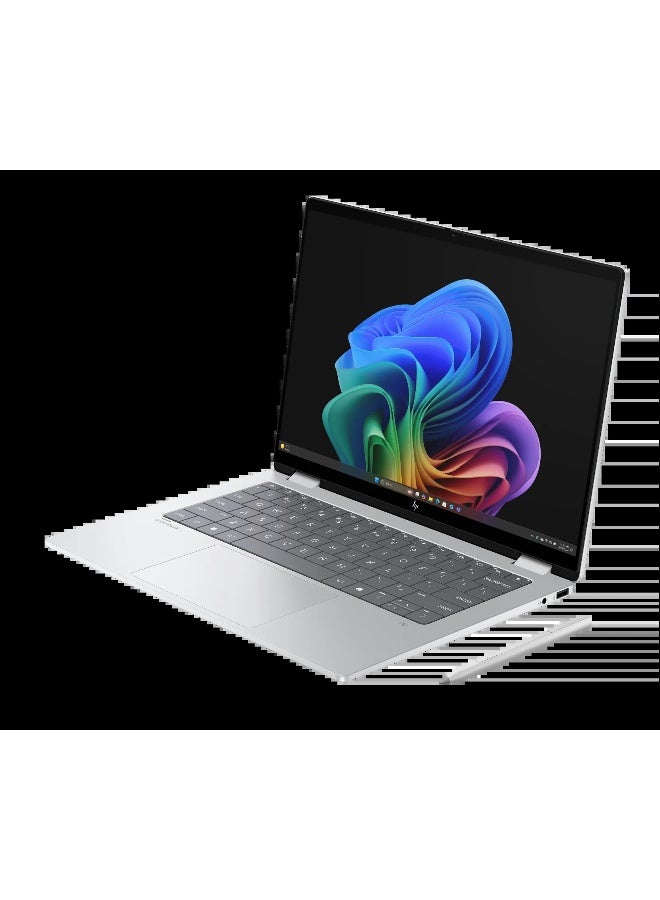 HP OmniBook X Flip 14-fm0047nr 2-in-1 - Next Gen AI Laptop With  14 Inch 2K Touchscreen Display, Intel Core Ultra 7 256V Processor/16GB RAM DDR5/2TB SSD/Windows 11Home/ English Keyboard, Glacier Silver - Image 3
