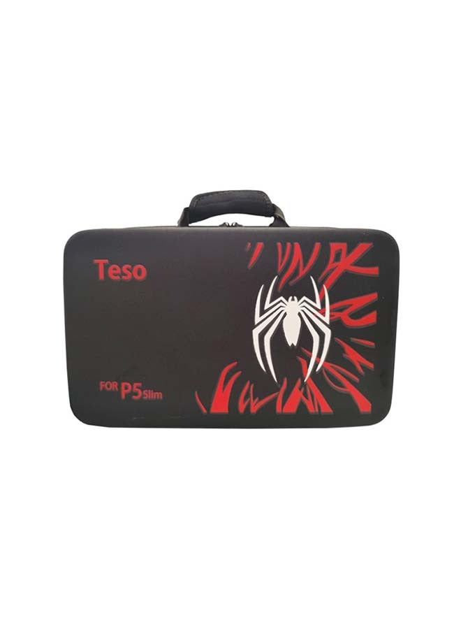Teso Carrying Case For PS5 Slim Edition Console, Protective Game Console Handle Storage Bag and Protection Bag, Controllers, Base and Accessories, Shockproof, Waterproof and Scratchproof  - Image 2