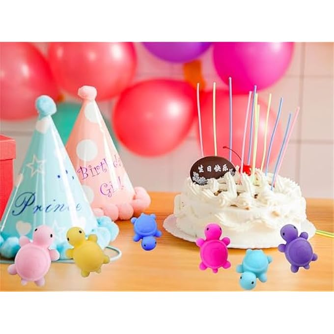 Roaqua 30 Packs Bulk Squeeze Ocean Turtle Classroom Students Prize,Goodie Bag Stuffers, Mini Squishy Animal Holiday Rewards Party Favors - Image 5