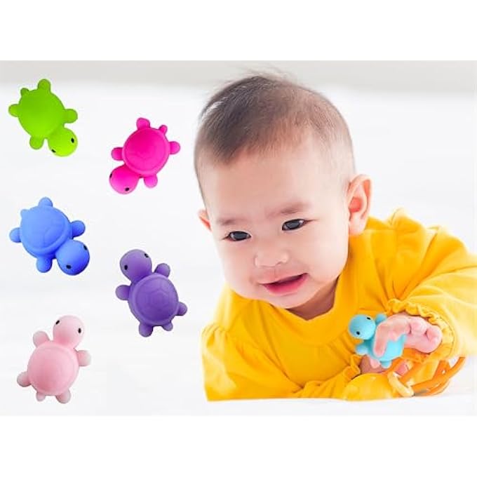 Roaqua 30 Packs Bulk Squeeze Ocean Turtle Classroom Students Prize,Goodie Bag Stuffers, Mini Squishy Animal Holiday Rewards Party Favors - Image 4