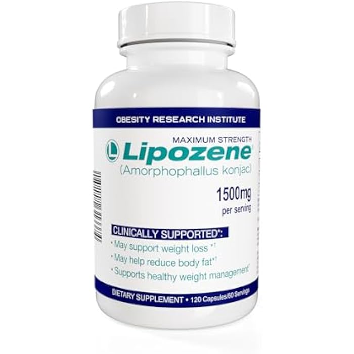 Lipozene Weight Loss Supplement, Clinically Proven Konjac Root Fiber Blend
