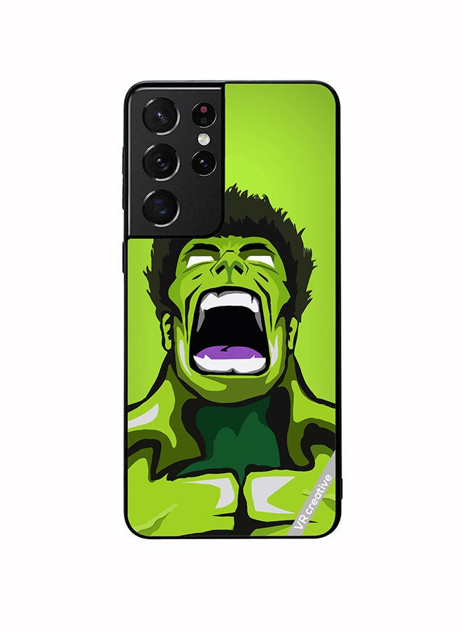 VR CREATIVE Protective Case Cover For Samsung Galaxy S21 Ultra 5G Hulk Design Multicolour - Image 1